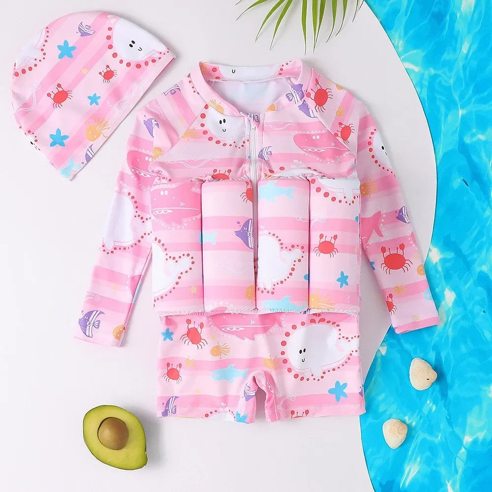Sunnycub Buoyancy Swimsuit - Pink Fish